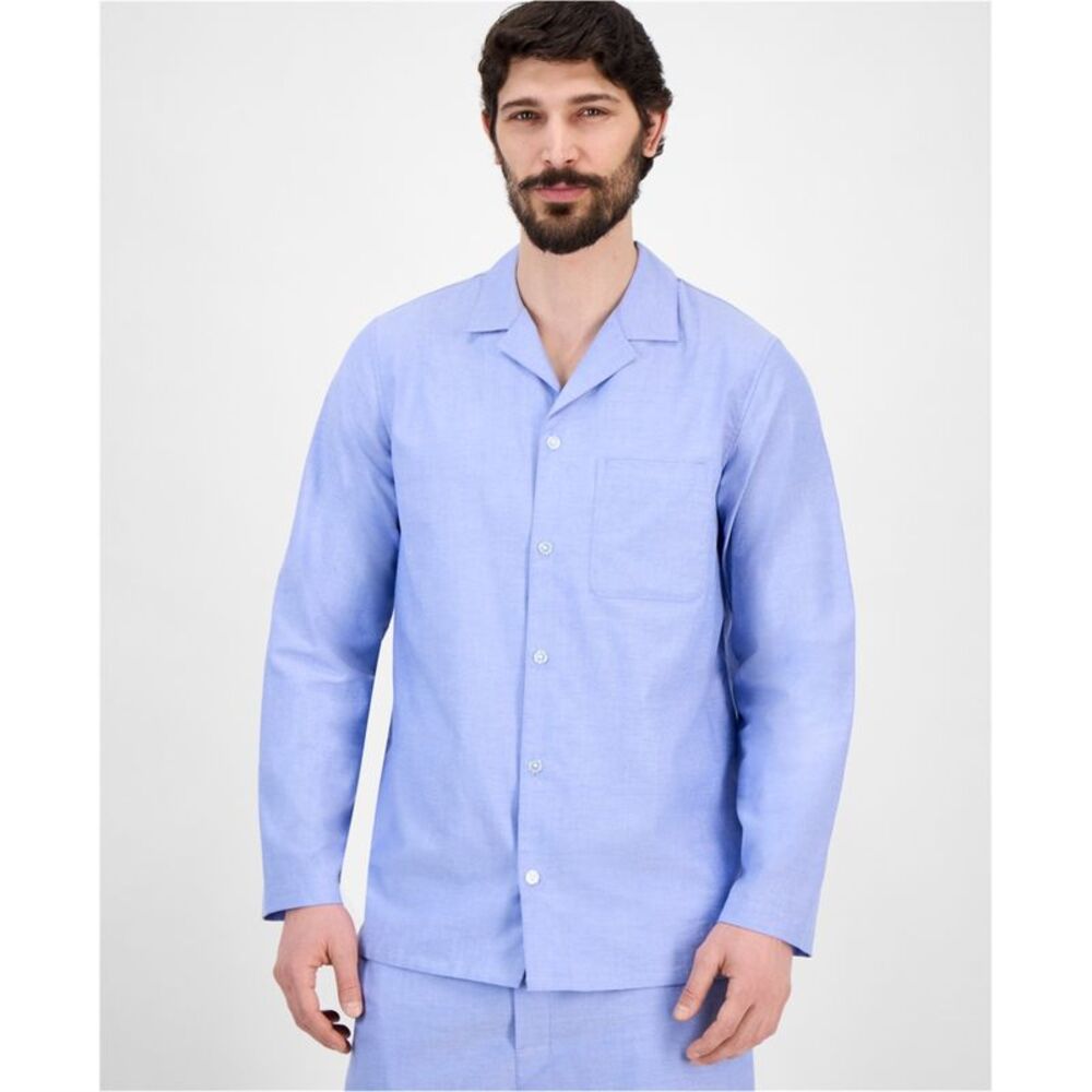 Club Room Mens Oxford Button Down Pajama Tops, NWT